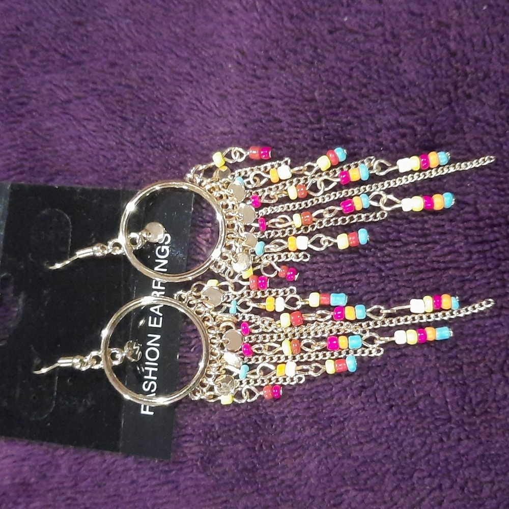 Multi-colored Bracelet&Earrings - Picture 2 of 7